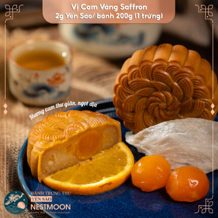 Bánh Trung Thu Vị Cam Vàng Saffron